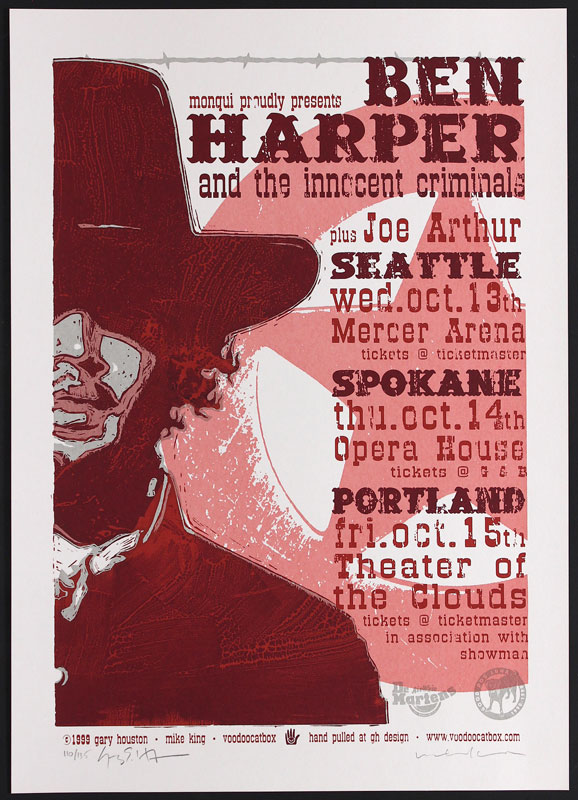 Gary Houston and Mike King Ben Harper and the Innocent Criminals Poster