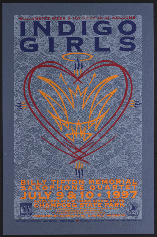 Gary Houston Indigo Girls Poster