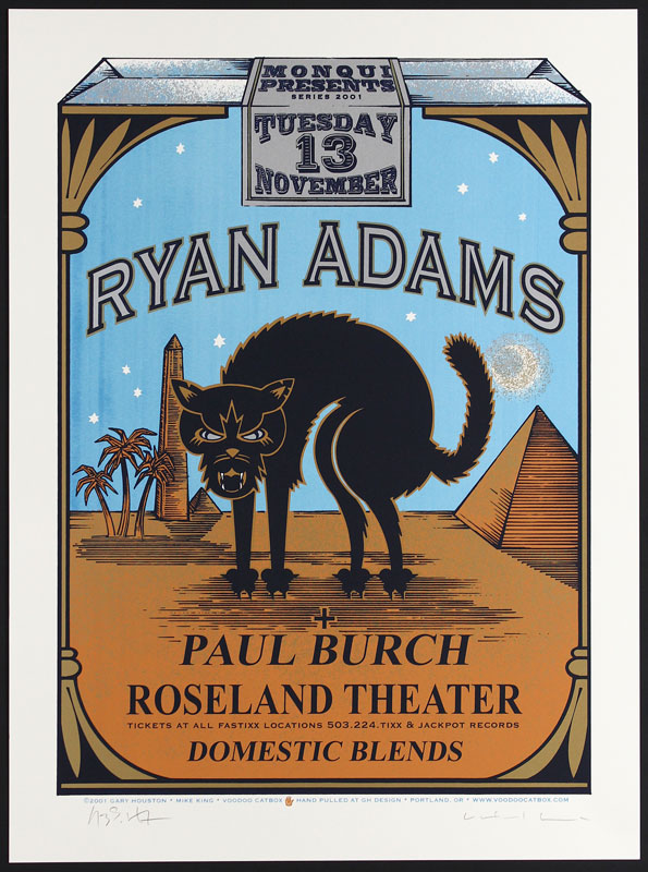 Gary Houston and Mike King Ryan Adams Poster