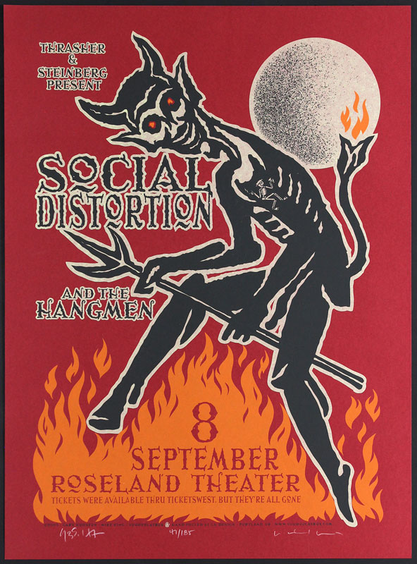 Gary Houston and Mike King Social Distortion Poster
