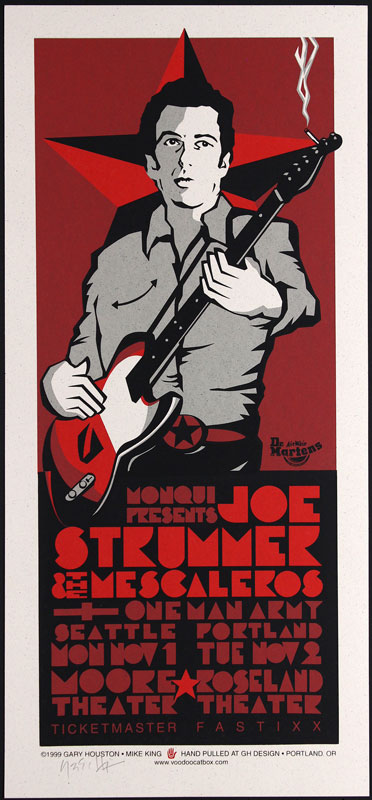 Gary Houston and Mike King Joe Strummer And The Mescaleros Poster