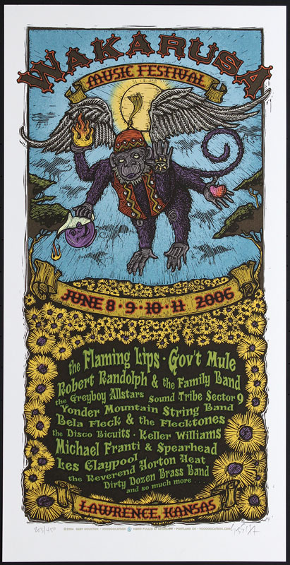 Gary Houston Wakarusa Music Festival Poster