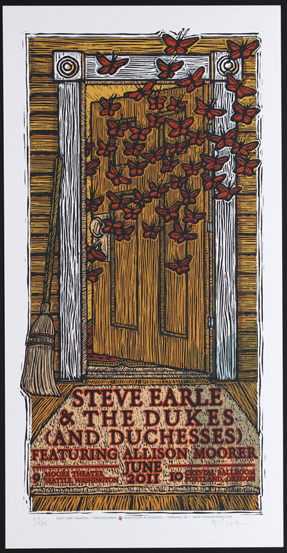 Gary Houston Steve Earle and the Dukes Poster