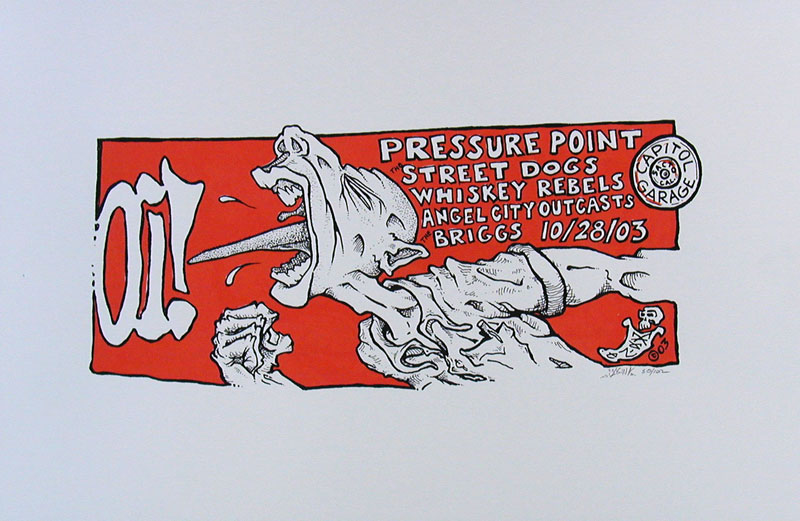 Paul Imagine Oi! - Pressure Point - Street Dogs Poster