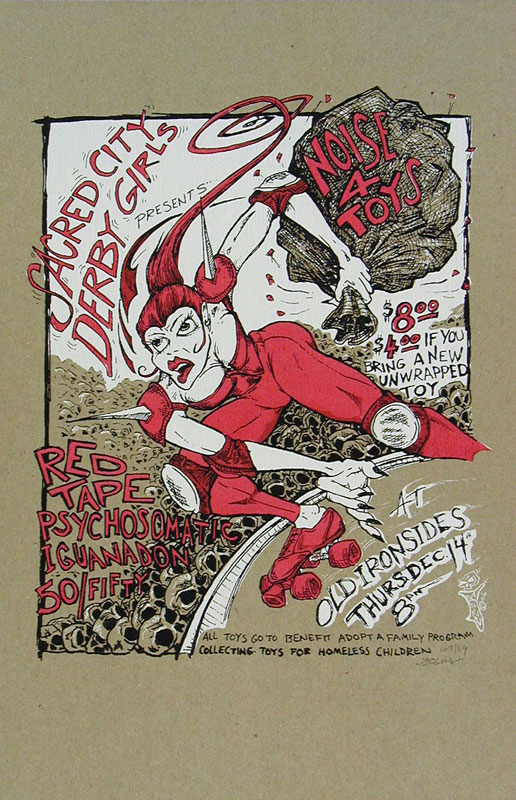 Paul Imagine Sacred City Derby Girls presents Noise 4 Toys Poster