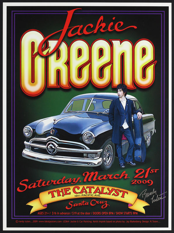 Randy Tuten Jackie Greene Poster - signed