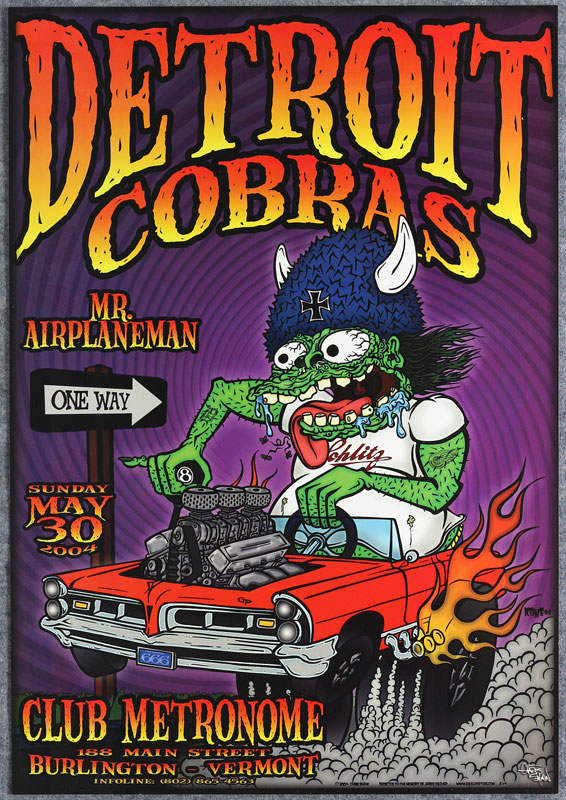 Chris Shaw Detroit Cobras Poster