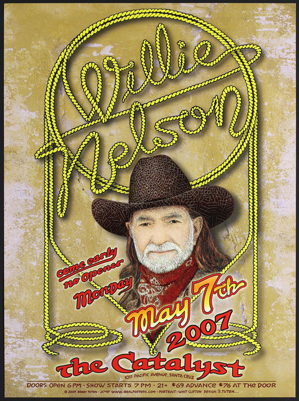 Randy Tuten Willie Nelson Poster