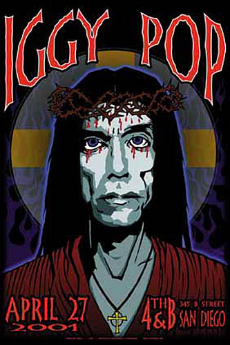 Chris Shaw Iggy Pop Poster