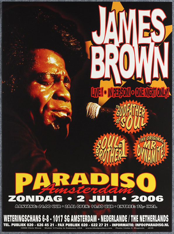 Chris Shaw James Brown Poster