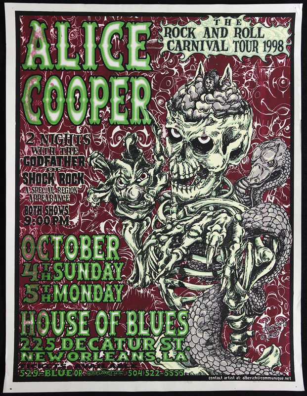 Allen Jaeger Alice Cooper Poster