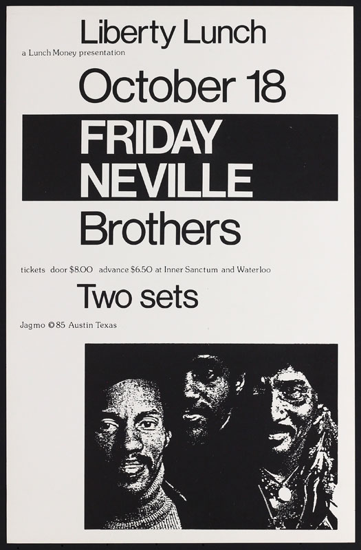 Jagmo - Nels Jacobson Neville Brothers Poster