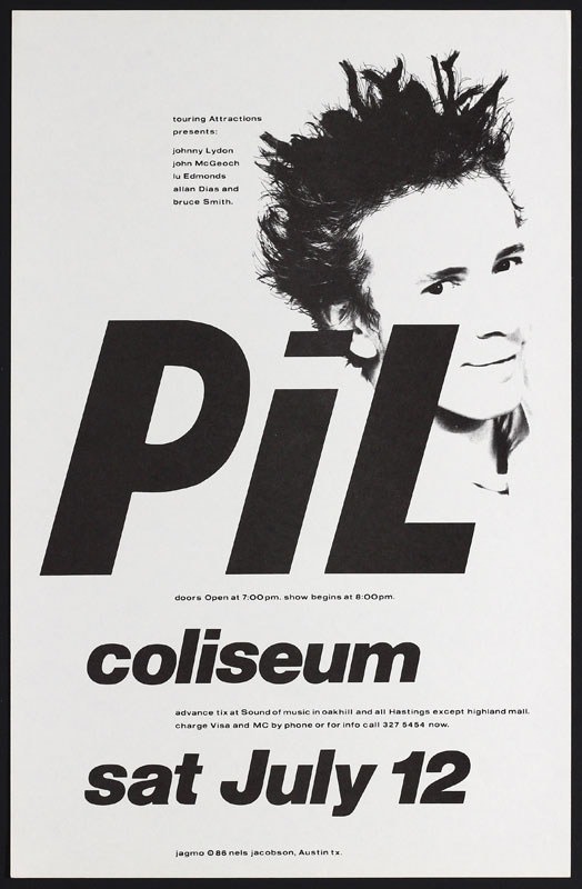 Jagmo - Nels Jacobson Public Image Limited (PiL) Poster