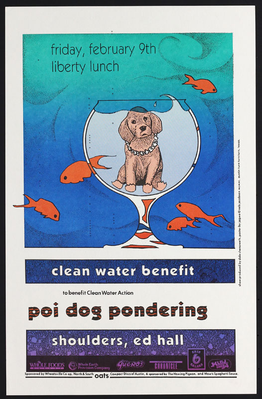 Jagmo - Nels Jacobson Poi Dog Pondering Clean Water Benefit Poster