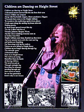 Janis Joplin - Children are Dancing on Haight Street - Unity Foundation 20th Anniversary Poster