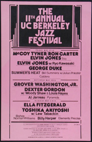 11th Annual UC Berkeley Jazz Festival Poster