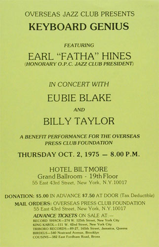 Earl Hines Poster
