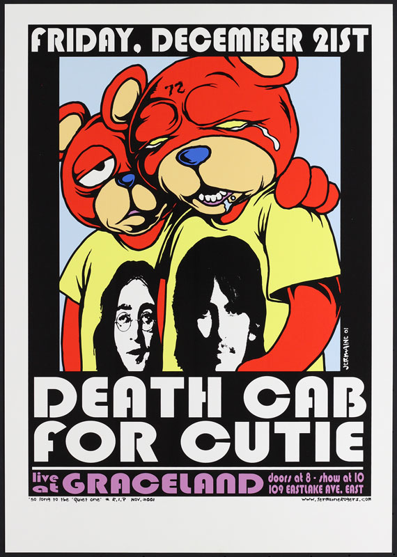 Jermaine Rogers Death Cab For Cutie Poster