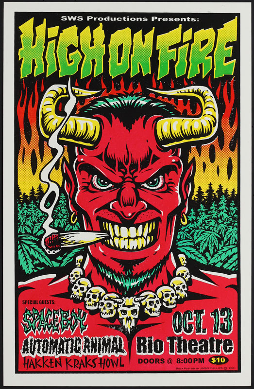 Jimbo Phillips High On Fire Poster