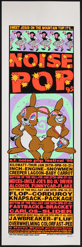 Frank Kozik Noise Pop '95 Poster