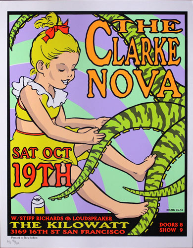 Frank Kozik The Clarke Nova Poster