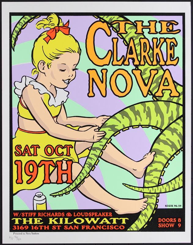 Frank Kozik The Clarke Nova Poster