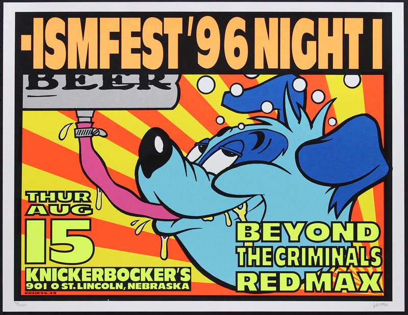 Frank Kozik -ismfest 1996 Night 1 Poster