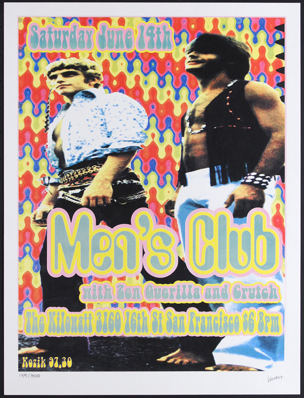 Frank Kozik Men's Club Poster