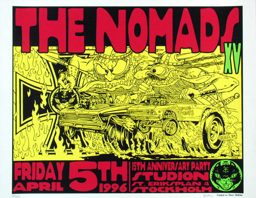 Frank Kozik Nomads 15th Anniversary Show Poster