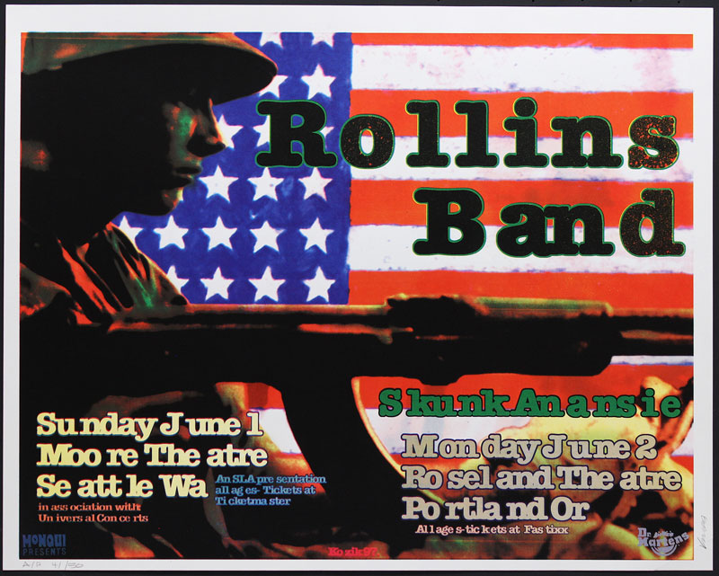 Frank Kozik Henry Rollins Band Poster