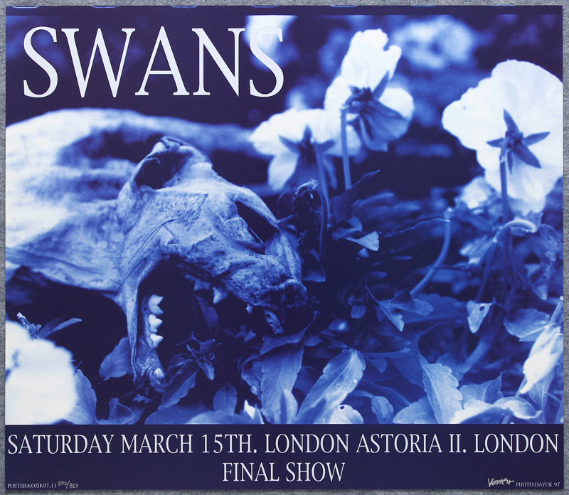 Frank Kozik Swans Final Show Poster