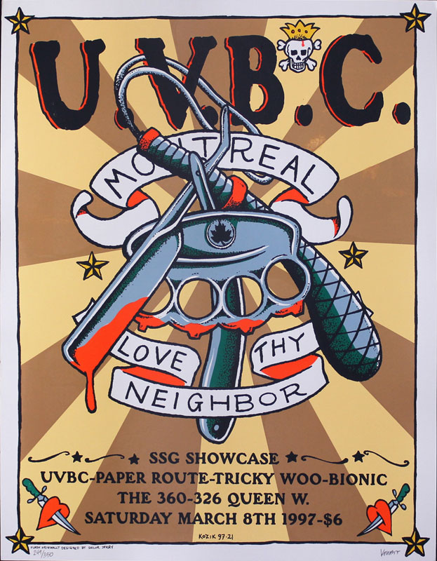 Frank Kozik U.V.B.C. Poster