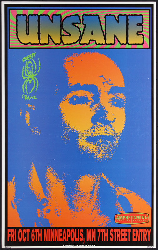 Frank Kozik Unsane Charles Manson Poster