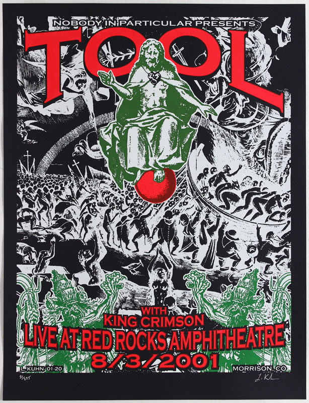 Lindsey Kuhn Tool with King Crimson at Red Rocks Poster