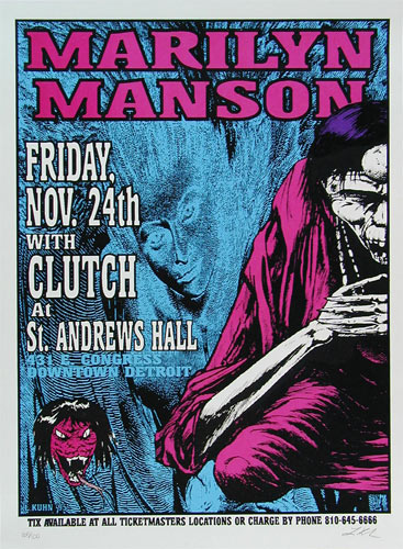 Lindsey Kuhn Marilyn Manson Poster