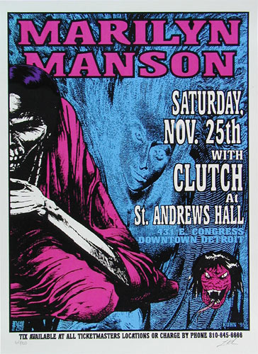 Lindsey Kuhn Marilyn Manson Poster