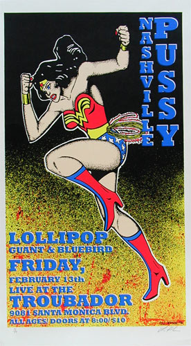 Lindsey Kuhn Nashville Pussy Wonder Woman Poster