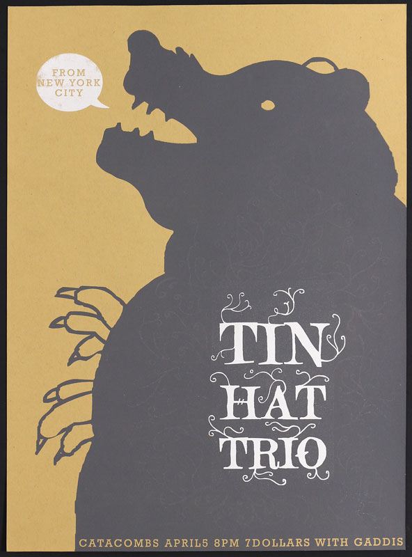 Little Friends of Printmaking Tin Hat Trio Poster