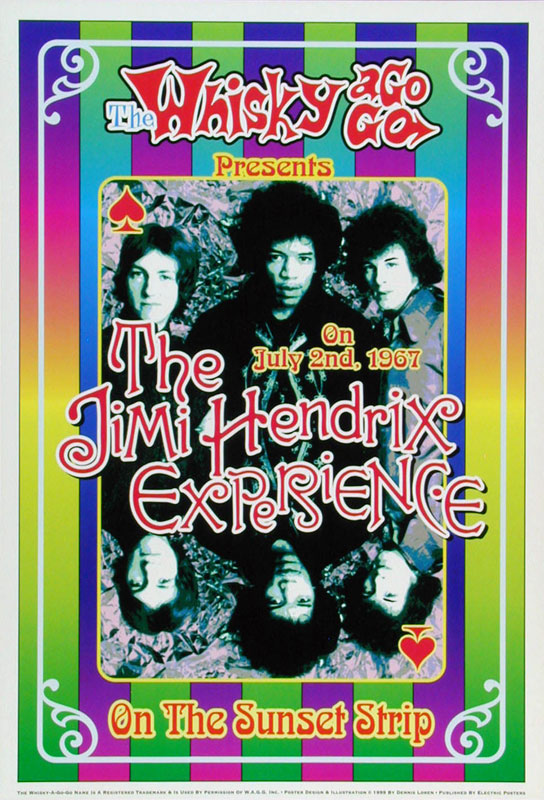 Dennis Loren Jimi Hendrix Poster