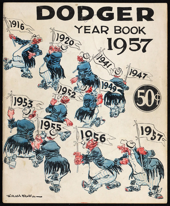 1957 Brooklyn Dodgers Baseball Yearbook