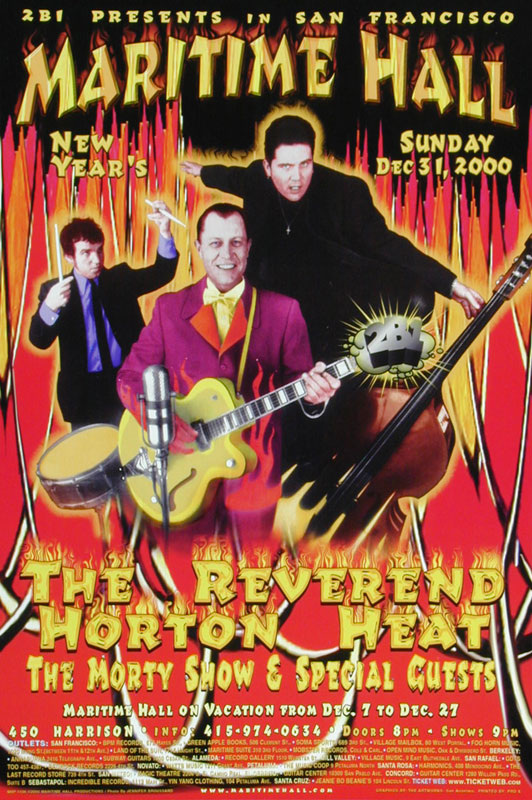 Jennifer Broussard Reverend Horton Heat at Maritime Hall - MHP #106 Poster