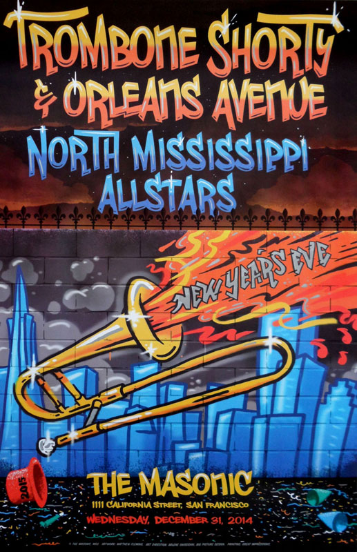 Matthew Fleming Trombone Shorty and Orleans Avenue MO2 Poster