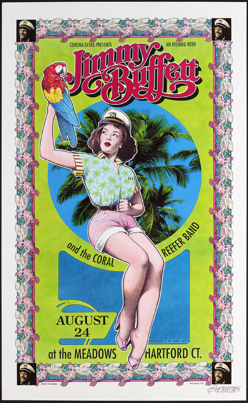 Bob Masse Jimmy Buffett and the Coral Reefer Band Poster