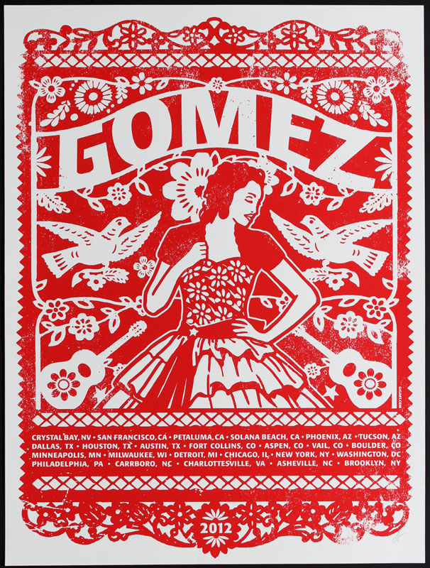 Gregg Gordon Gomez 2012 Quinceañera Tour Poster