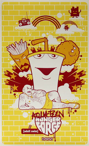 Aqua Teen Hunger Force - Adult Swim (Cartoon Network) Television Promo Poster Aqua Teen Hunger Force - Adult Swim (Cartoon Network) Television Promo Poster