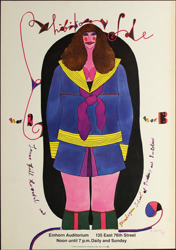 Richard Lindner Art Exhibition and Sale Poster