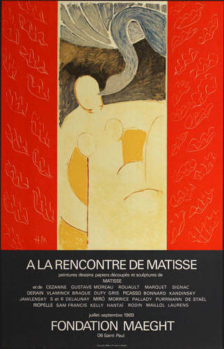 Henri Matisse A La Rencontre De Matisse 1969 Art Exhibition Poster