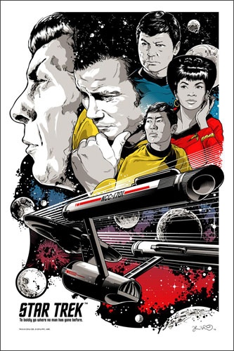 Joshua Budich Star Trek - To Boldly Go Poster