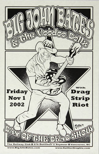 Jeff Gaither Big John Bates and the Voodoo Dollz Poster