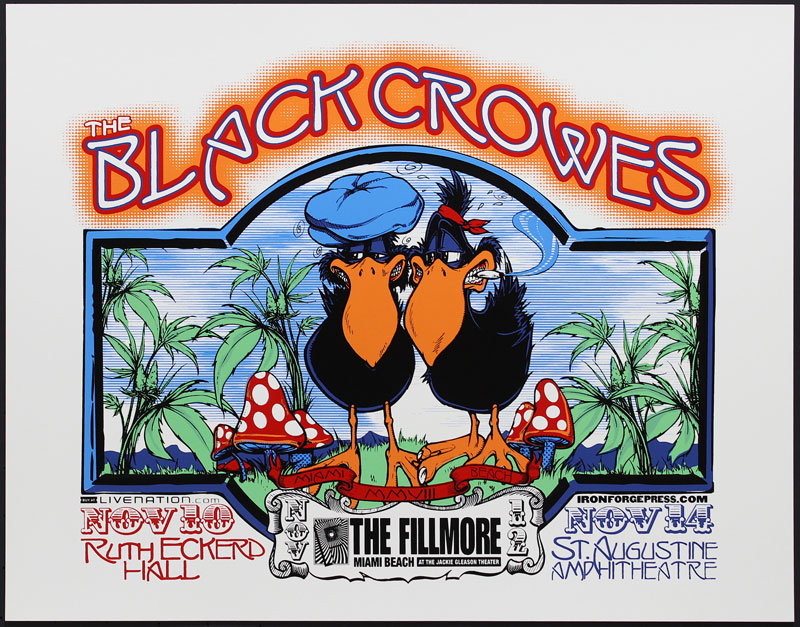 The Black Crowes Fillmore Miami Beach Poster